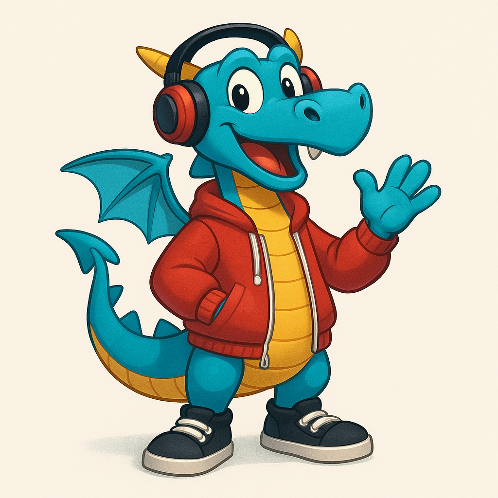 Blue Dragon Internet mascot